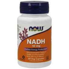 Коензим NOW Foods NADH 10 mg 60 Veg Caps