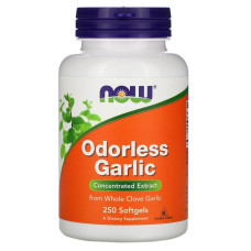 Часник NOW Foods Odorless Garlic 250 Softgels