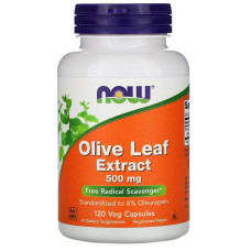 Екстракт оливи NOW Foods Olive Leaf 500 mg 120 Veg Caps
