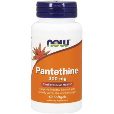 Пантотенова кислота NOW Foods Pantethine 300 mg 60 Softgels