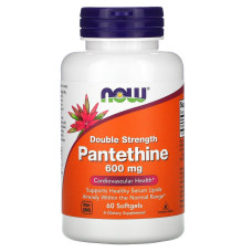 Пантотенова кислота NOW Foods Pantethine 600 mg 60 Softgels