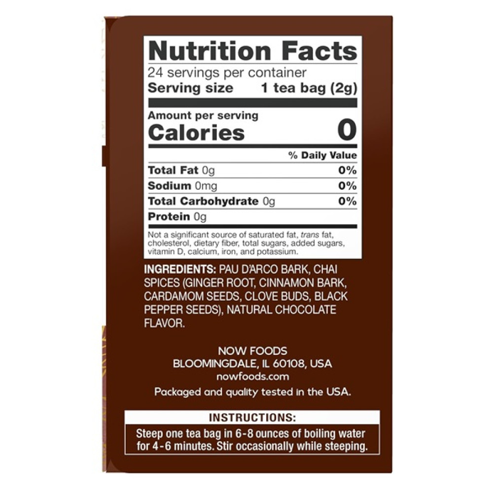 Мурашине дерево NOW Foods Pau D'Arco 24 packs (48 g each)
