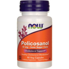 Комплекс для профілактики тиску та кровообігу NOW Foods Policosanol 10 mg 90 Veg Caps