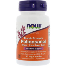 Комплекс для профілактики тиску та кровообігу NOW Foods Policosanol 20 mg 90 Veg Caps
