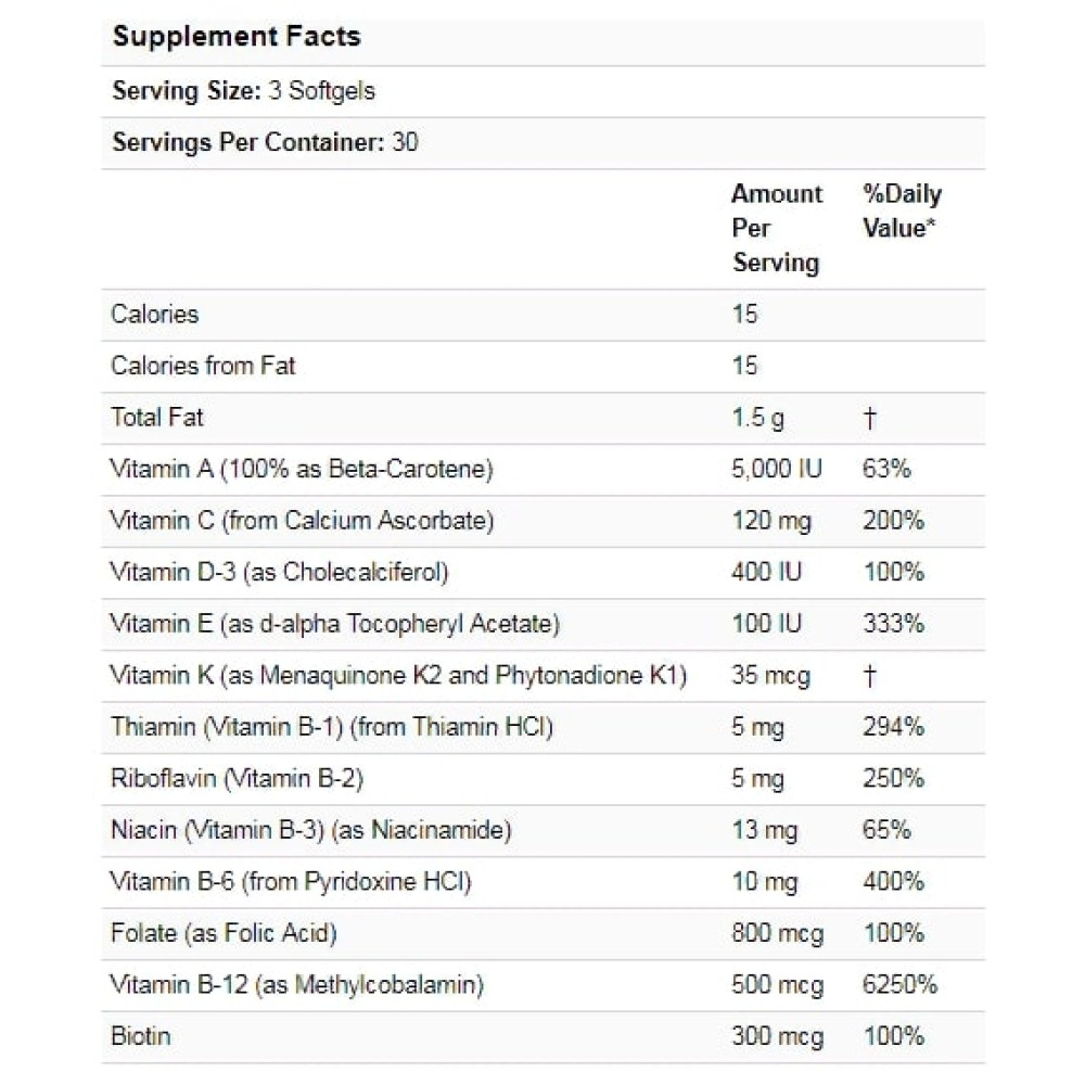 Вітаміни для вагітних NOW Foods Prenatal Gels + DHA 90 Softgels NOW-03809