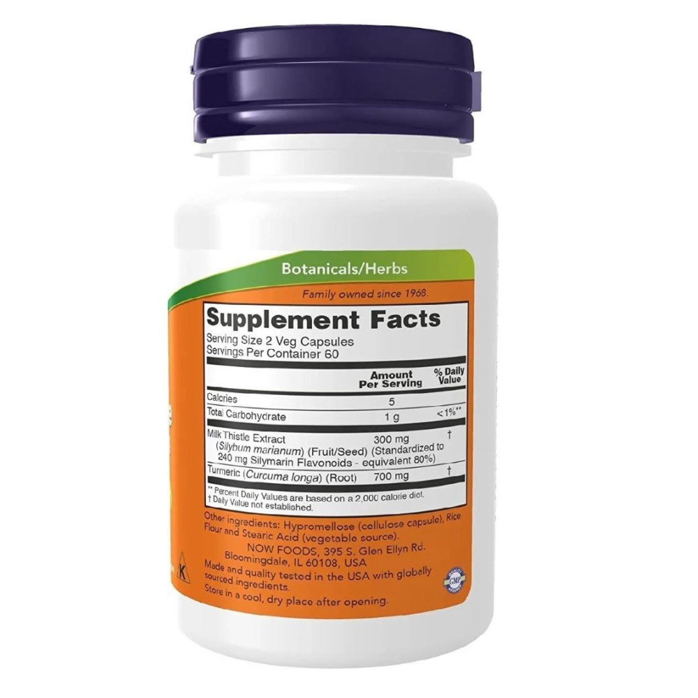 Розторопша NOW Foods Silymarin Milk Thistle 150 mg 120 Veg Caps