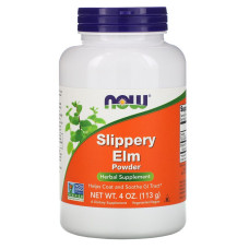 Трав'яні ферменти NOW Foods SLIPPERY ELM POWDER 4 OZ 113 g /75 servings/