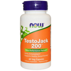 Тестостероновий комплекс NOW Foods Testo Jack 200 EXTRA STR 60 Veg Caps