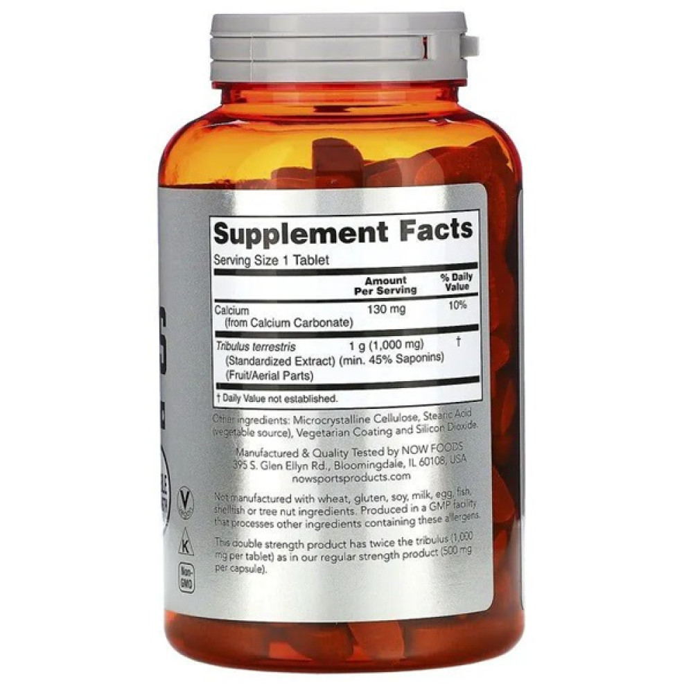Тестостероновий комплекс NOW Foods Tribulus 1000 mg 90 Tabs