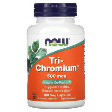 Мікроелемент Хром NOW Foods Tri-Chromium 500 mcg 180 Veg Caps