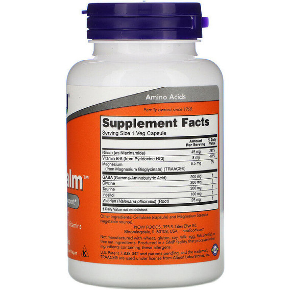 Амінокомплекс NOW Foods True Calm 90 Veg Caps NOW-00155