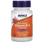 Вітамін D NOW Foods Vitamin D-3 2000 IU 120 Softgels