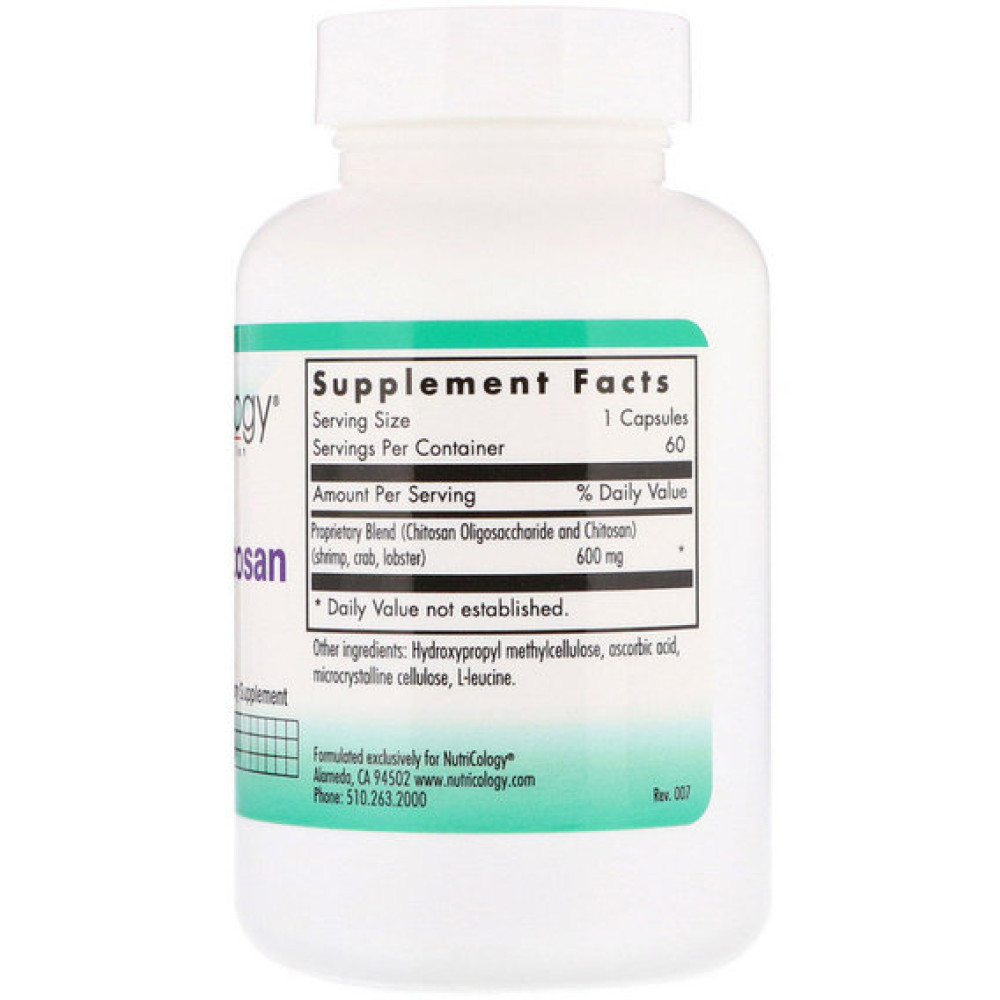 Хітозан Nutricology MicroChitosan 60 Caps ARG-55990