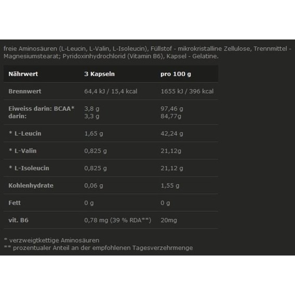 Амінокислота BCAA для спорту Olimp Nutrition BCAA Mega caps 1100 30 Caps