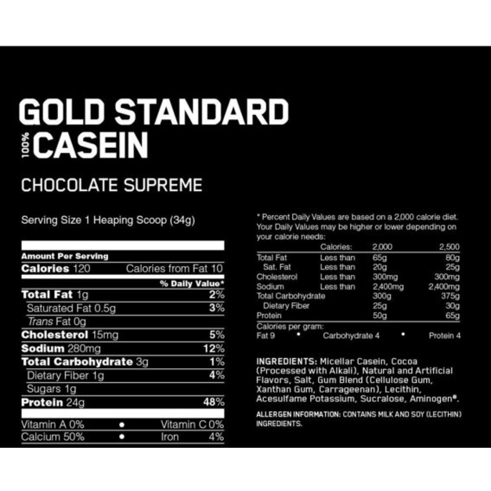 Протеїн Optimum Nutrition 100% Casein Gold Standard 1816 g /53 servings/ French Vanilla