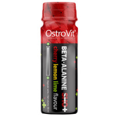 Бета-аланін для спорту OstroVit Beta-Alanine Shot 80 ml /2 servings/ Cherry Lemon Lime