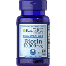 Біотин Puritan's Pride Biotin 10000 mcg 100 Softgels