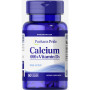 Мікроелемент Кальцій Puritan's Pride Calcium Carbonate 600 mg + Vitamin D 60 Caplets