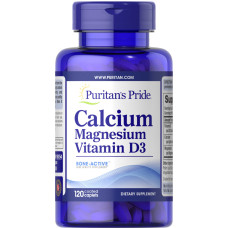 Мікроелемент Кальцій Puritan's Pride Calcium Magnesium with Vitamin D 120 Caplets
