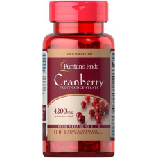 Журавлина Puritan's Pride Cranberry Fruit Concentrate with C & E 4200 mg 100 Softgels