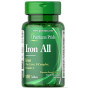 Мультимінеральний комплекс Puritan's Pride Iron All (Plus Liver, B-complex, Vitamin-C) 100 Tabs