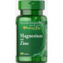Мультимінеральний комплекс Puritan's Pride Magnesium with Zinc 100 Tabs