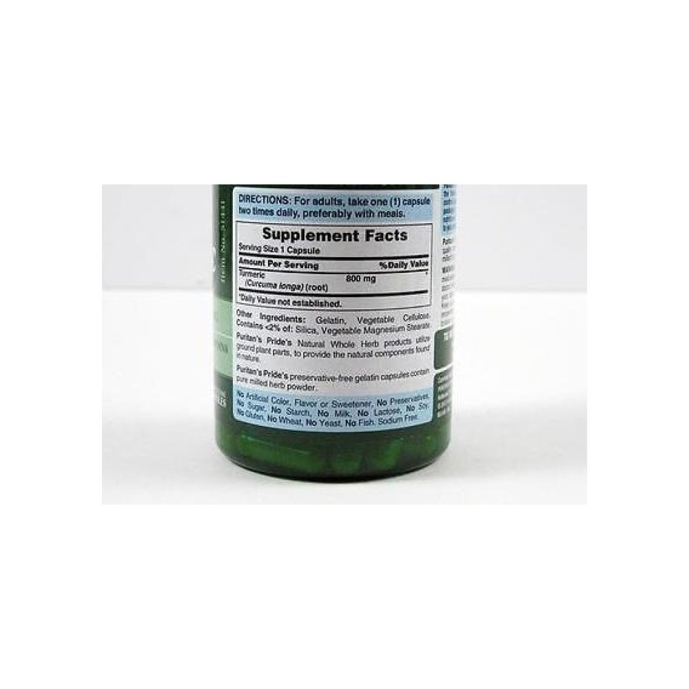 Куркума Puritan's Pride Turmeric 800 mg 100 Caps