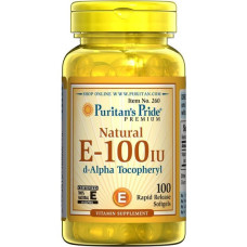 Вітамін E Puritan's Pride Vitamin E-100 IU 100% Natural 100 Softgels