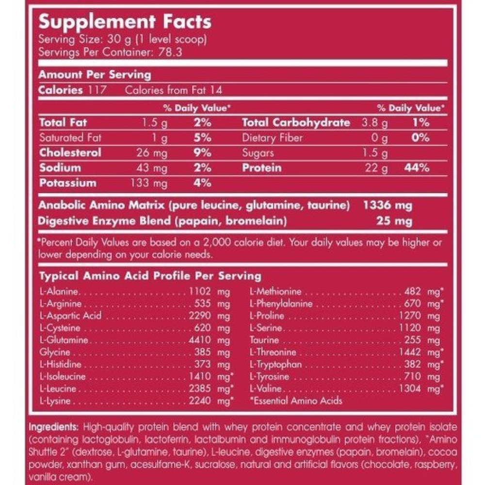 Протеїн Scitec Nutrition 100% Whey Protein Professional 2350 g /78 servings/ Vanilla