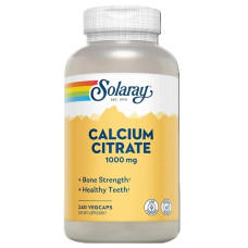 Мікроелемент Кальцій Solaray Calcium Citrate 1000 mg 240 Veg Caps SOR-45852