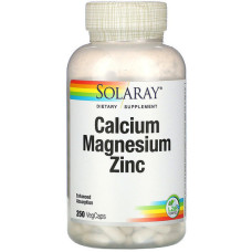 Мультимінеральний комплекс Solaray Calcium Magnesium Zinc 250 Veg Caps SOR04561