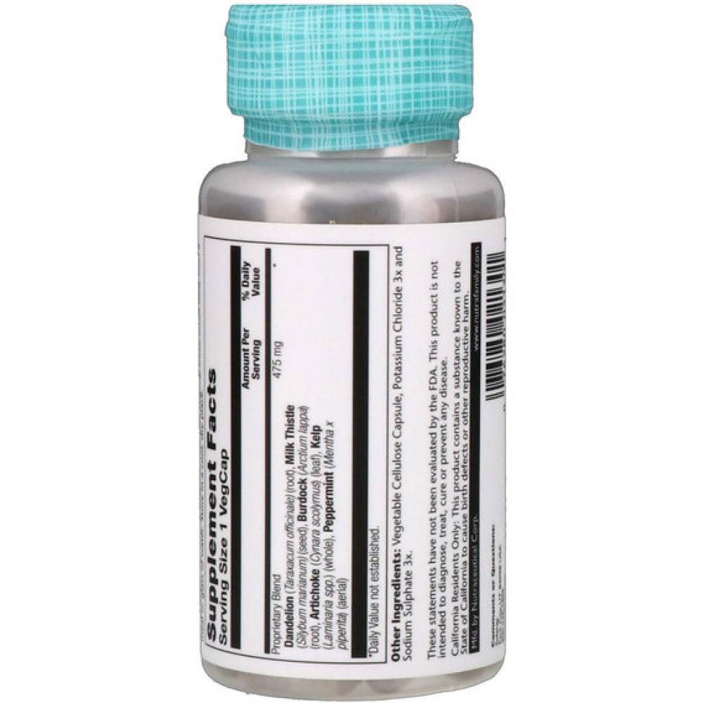 Комплекс для профілактики печінки Solaray Liver Blend SP-13 100 Veg Caps