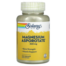 Мікроелемент Магній Solaray Magnesium Asporotate 400 mg 120 Veg Caps SOR-04621