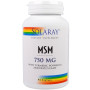 Препарат для суглобів та зв'зок Solaray MSM 750 mg 90 Veg Caps SOR-00862
