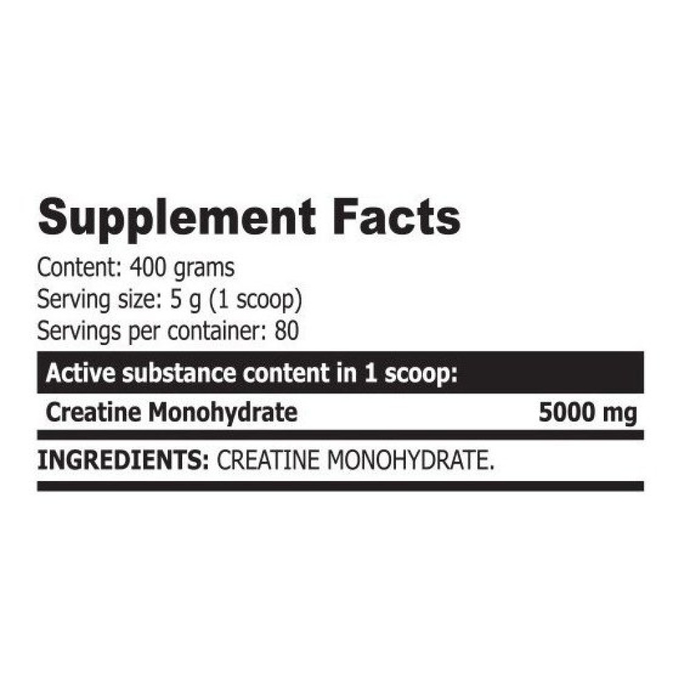 Креатин моногідрат Extrifit Crea Monohydrate 400 g /80 servings/