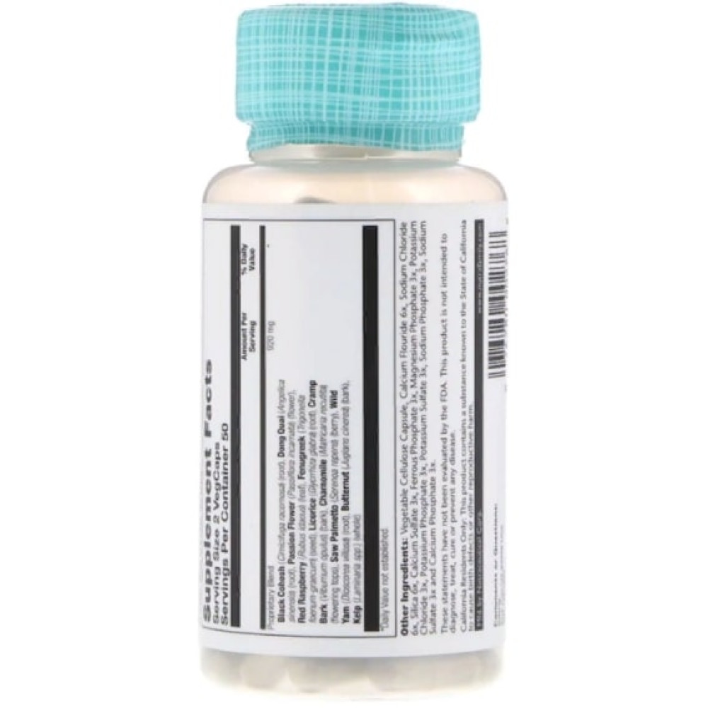 Комплекс при менопаузі Solaray Female Hormone Blend SP-7C 100 Veg Caps SOR-00276