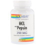 Бетаїну гідрохлорид Solaray HCL with Pepsin 250 mg 180 Veg Caps SOR-04816