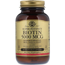 Біотин Solgar Biotin 5000 mcg 50 Veg Caps