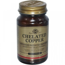 Мікроелемент Мідь Solgar Chelated Copper 100 Tabs