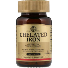 Мікроелемент Залізо Solgar Chelated Iron 100 Tabs