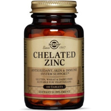 Мікроелемент Цинк Solgar Chelated Zinc 100 Tabs SOL-00800