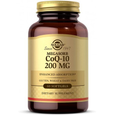 Коензим Solgar Megasorb CoQ-10 200 mg 60 Softgels