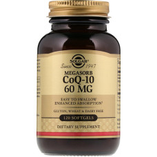 Коензим Solgar Megasorb CoQ-10 60 mg 120 Softgels
