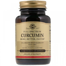 Куркума Solgar Full Spectrum Curcumin 30 Liquid Extract Softgels