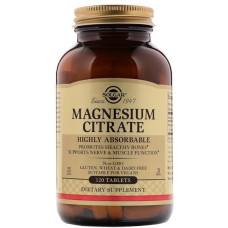 Мікроелемент Магній Solgar Magnesium Citrate 120 Tabs SOL-59205 Мікроелемент Магній Solgar Magnesium Citrate 120 Tabs SOL-59205