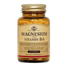 Мікроелемент Магній Solgar Magnesium with Vitamin B6 100 Tabs