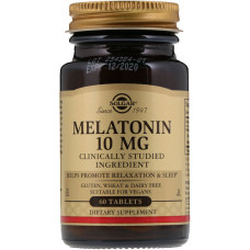Мелатонін для сну Solgar Melatonin 10 mg 60 Tabs SOL-01956