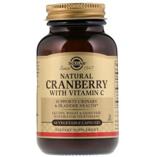 Журавлина Solgar Natural Cranberry, with Vitamin C 60 Veg Caps