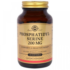 Комплекс для профілактики роботи головного мозку Solgar Phosphatidyl-serine 200 mg 60 Caps