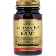 Рібофлавін Solgar Vitamin B2 100 mg 100 Veg Caps